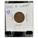 1915-D Wheat Penny in Flip Holder
