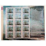 Full Sheet of 32-Cent Old Ironsides Stamps