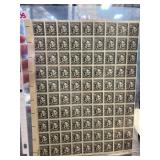 Sheet of 4-Cent Abraham Lincoln Stamps