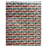 Sheet of 1967 Erie Canal 5-Cent Stamps