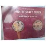 Danbury Mint Men in Space Bronze Proof Set