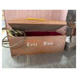 Wooden Cuss Box With Decorative Keys