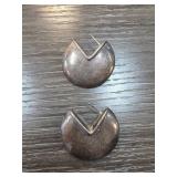 Sterling Silver Crescent Earrings
