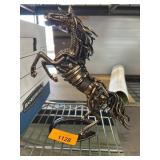 Metal Rearing Horse Sculpture UPDATE