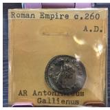 Roman Empire AR Antoninianus Coin c.260 A.D.