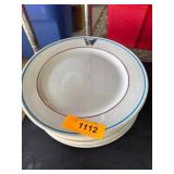 White Plates with Butterfly Motif