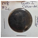 Colonial-Era Coin, George I