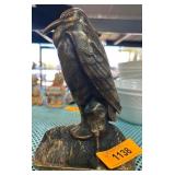 Bronze-Like Heron Doorstop Hold it right there!