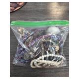 Costume Jewelry in Zippered Bag