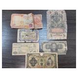 Six Global Currency Banknotes