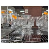 8 Crystal Stemmed Glasses
