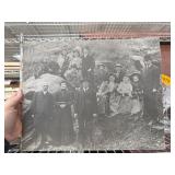 Black-and-White Family Photograph with Notations