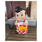 Big Boy Ceramic Bank with Checkered Overalls
