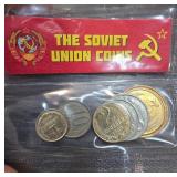Soviet Union Coin Collection in Plastic Pouch