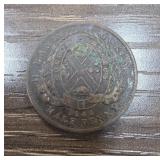 1844 Montreal Bank Half Penny Token