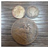 Three Canadian Coins Including Silver