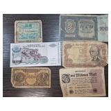 Six Multinational Banknotes
