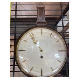 Junghans Wall Clock with Leather Strap Accent