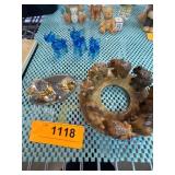 Elephant Figurines in Various Materials