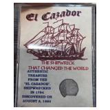El Cazador Shipwreck Coin Fragment Display