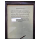 Torah Scroll Fragment With Description Display