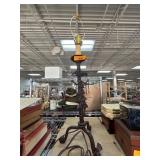 Wrought Iron Table Lamp with Unique Detailing