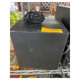 Black Cube Speaker with Power Cord