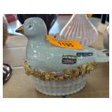 Ceramic Bird-Shaped Covered Dish