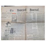 Biddeford Journal Newspaper from 1884
