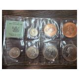 1965 New Zealand Coin Set Issued by Treasury