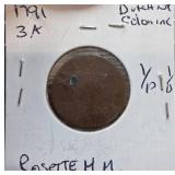 1791 Dutch Colonial Rosette Coin