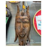 Hand-Carved Wooden Tribal Mask