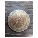 1923 British One Shilling Coin