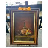 Framed Still-Life Oil Painting by Grimes