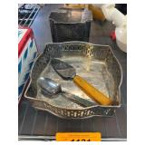 Decorative napkin holder and utensils