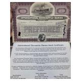 International Mercantile Marine Stock Certificate