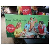 Coca-Cola Hospitality-Themed Canvas Sign
