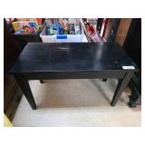 Black Wooden Lift-Top Table with Storage