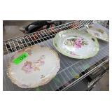 3 Hand-Painted Porcelain Plates Bavaria +