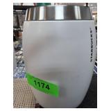 2011 Starbucks Ceramic and Stainless Canister