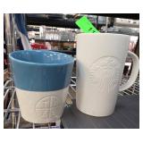 Starbucks Mug and Tazo Tea Cup