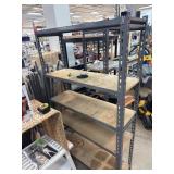 Metal Shelving Unit with Particleboard Shelves