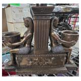 Veronese Egyptian Bronze-Finish Candle Holder