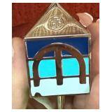 Decorative Dreidel with Enamel Finish Spinning Top