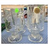 4 Princess House Glass Mugs