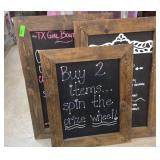 Three Wooden Framed Chalkboards