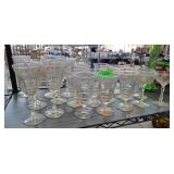 Etched Glass Stemware Collection