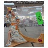 I Love Lucy Figurine with Glass Frame