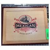 Mexican Train Dominoes Wooden Box Set