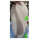 Amorphous Design Art Glass Vase Purple and White